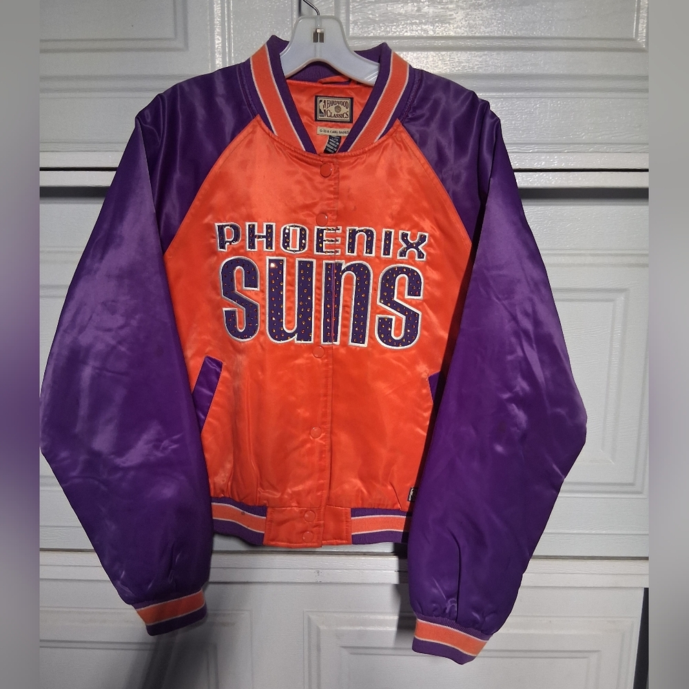 Phoenix Suns  Jacket - Orange and Purple Sz.L Made In Korea Hardwood Clasics G-I